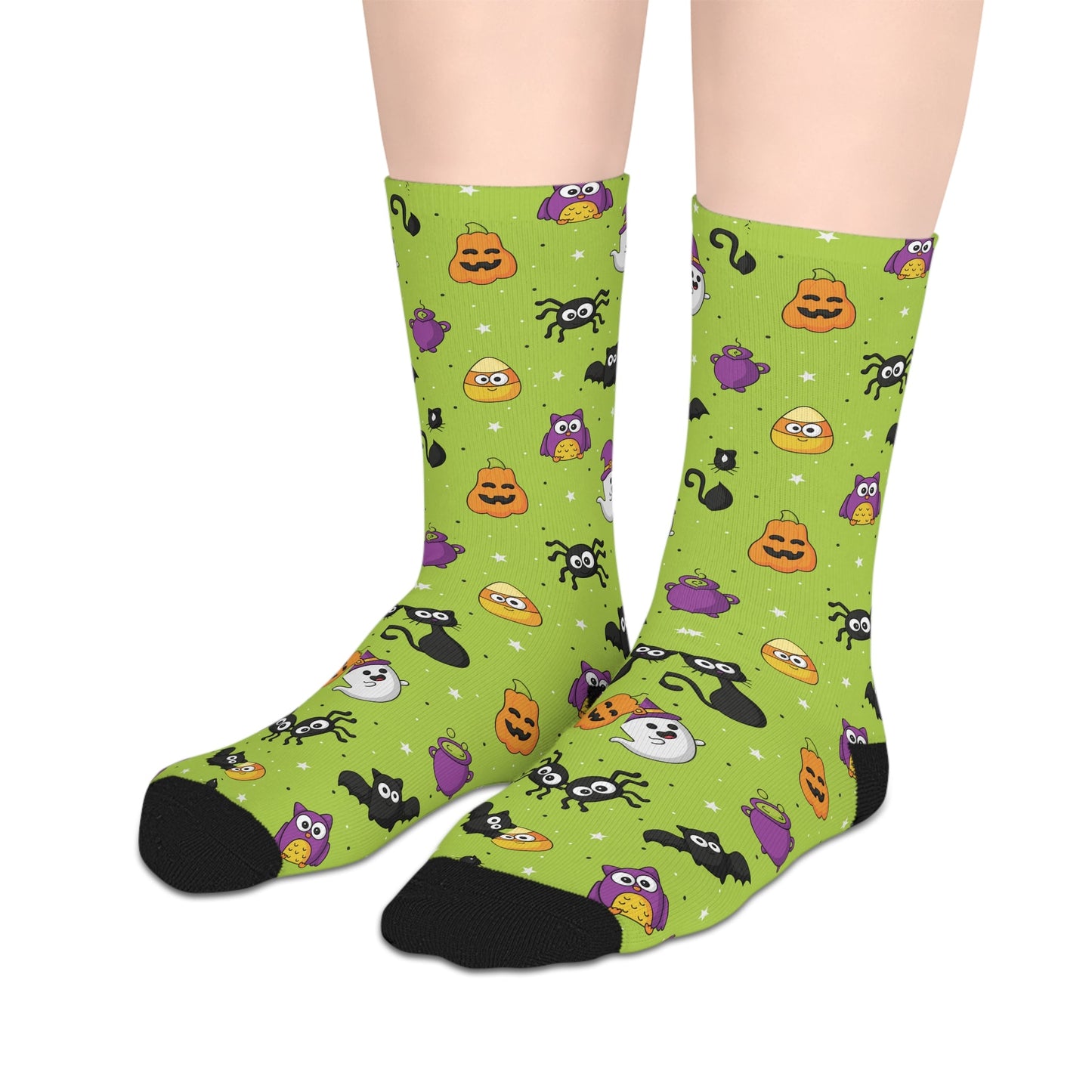 Halloween Mid - length Socks - All Over Prints - Epileptic Al’s Shop