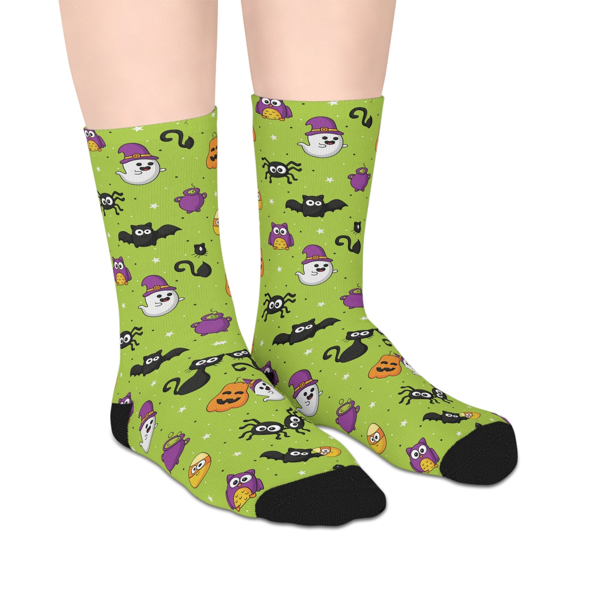 Halloween Mid - length Socks - All Over Prints - Epileptic Al’s Shop