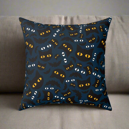 Halloween Spooky Eyes Spun Polyester Square Pillow - Home Decor - EpiAl's Shop