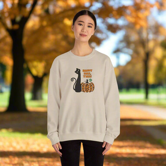 Happy Fall Y'all Unisex Heavy Blend™ Crewneck Sweatshirt - Sweatshirt - EpiAl's Shop