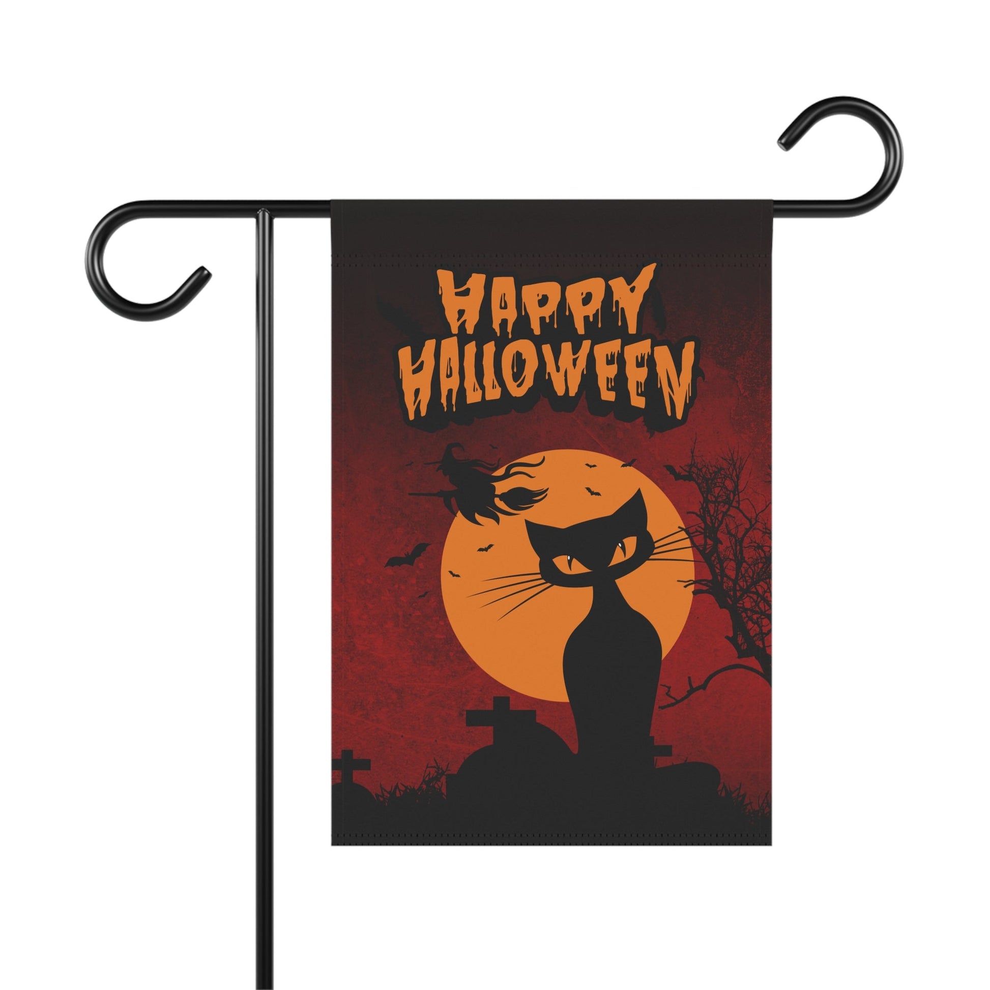 Happy Halloween Kitty Garden & House Banner - Outdoor Decor - EpiAl's Shop