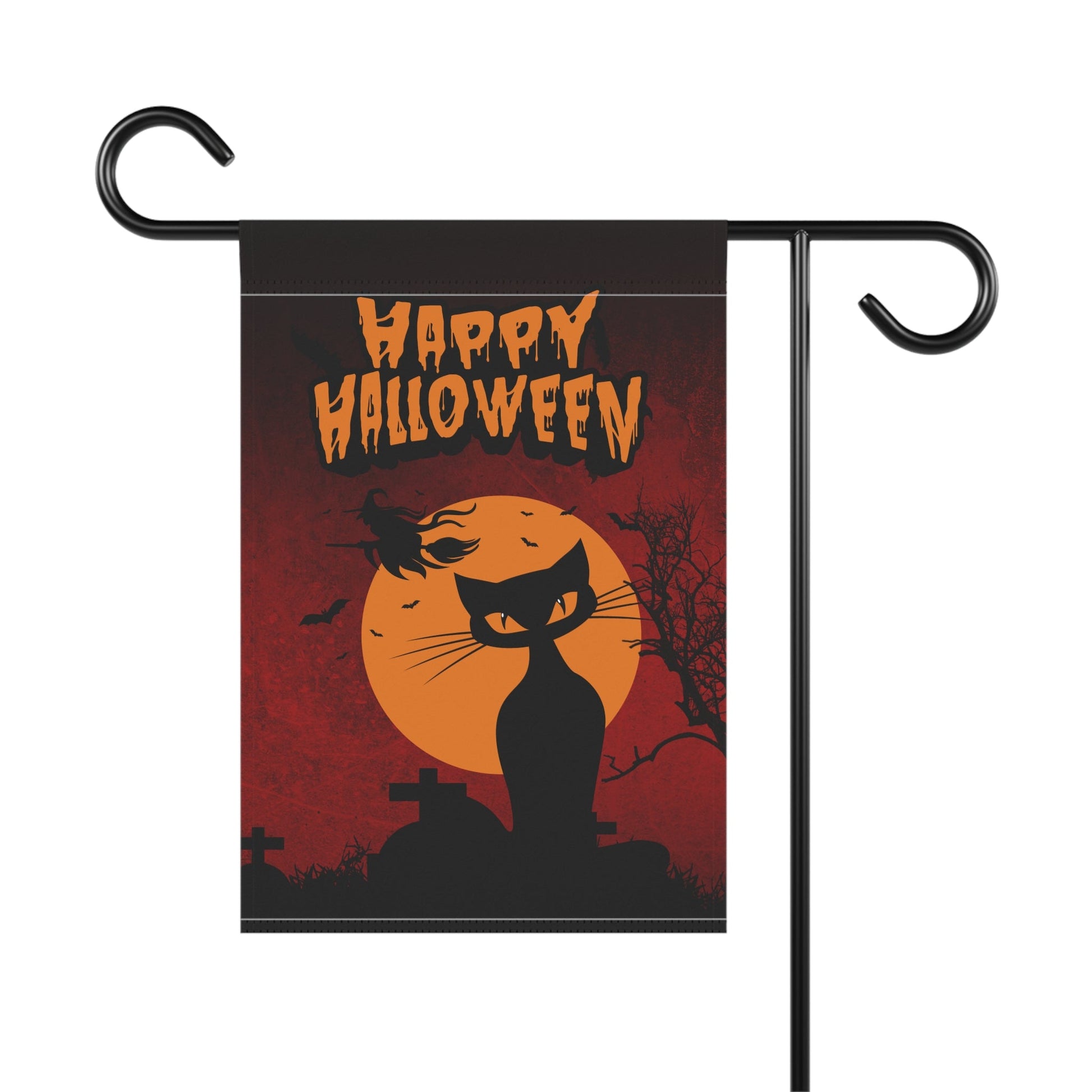 Happy Halloween Kitty Garden & House Banner - Outdoor Decor - EpiAl's Shop