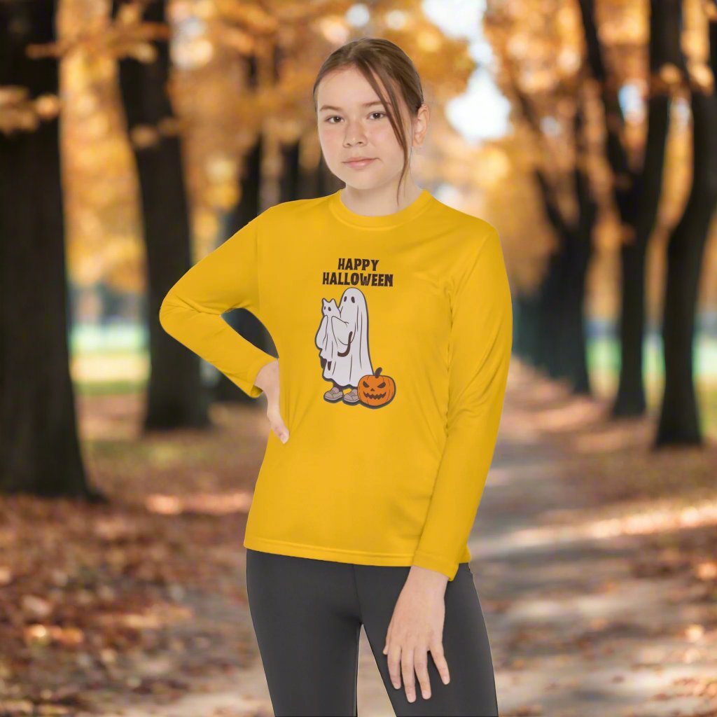 Happy Halloween Youth Long Sleeve Competitor Tee - Kids clothes - EpiAl's Shop