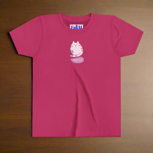 Harlynn Meow Kitty Youth Short Sleeve Tee - Kids clothes - Epileptic Al’s Shop