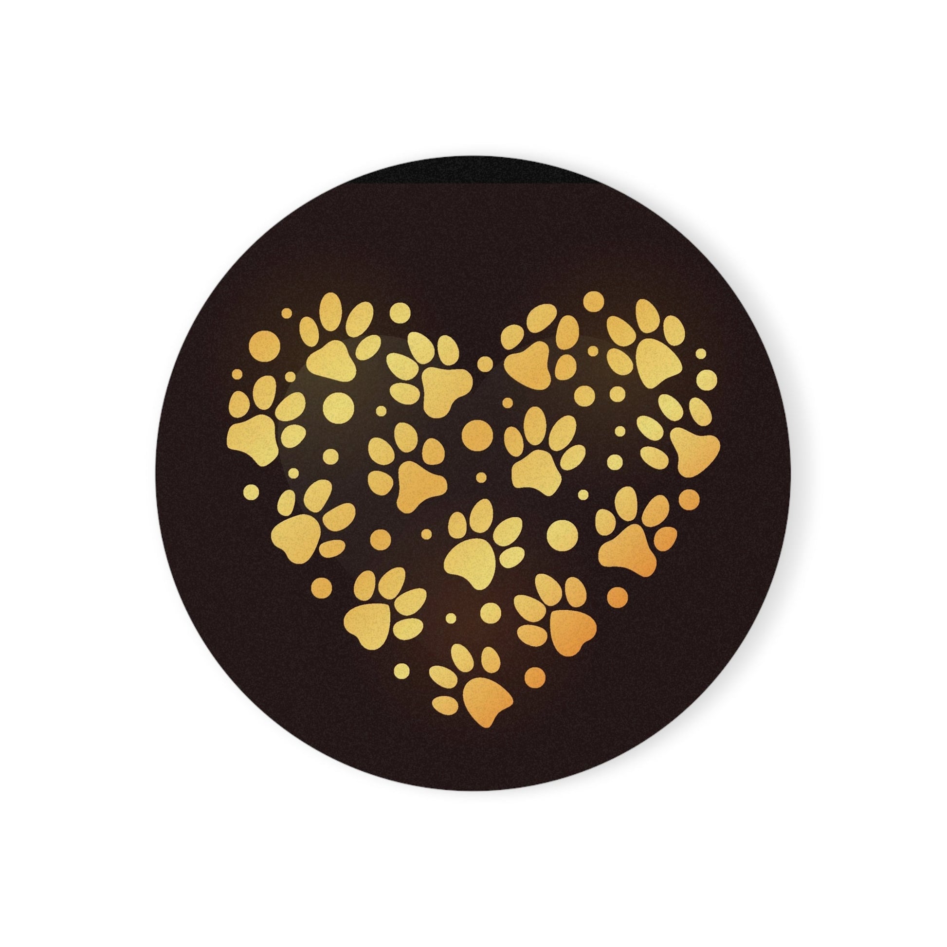 Heart Paw Cork Back Coaster - Home Decor - Epileptic Al’s Shop