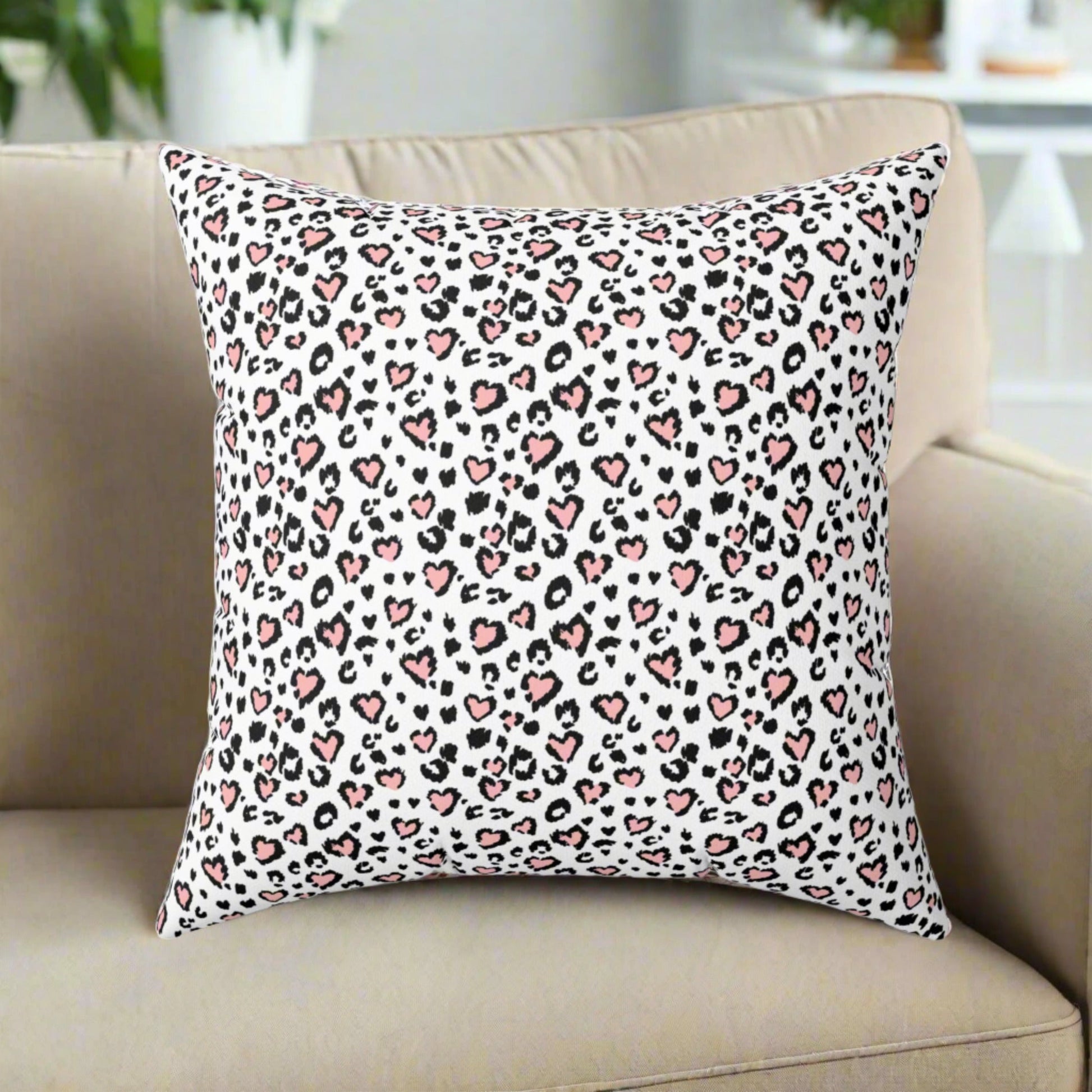 Hearts Spun Polyester Square Pillow - Home Decor - Epileptic Al’s Shop