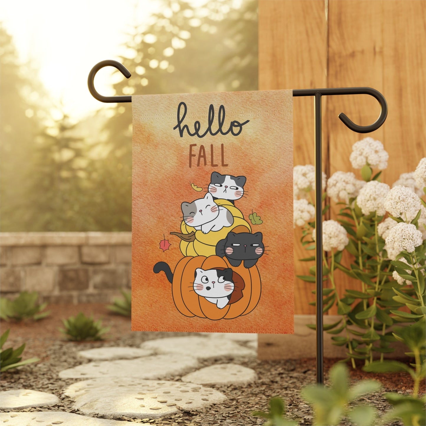 Hello Fall Garden & House Banner - Home Decor - Epileptic Al’s Shop