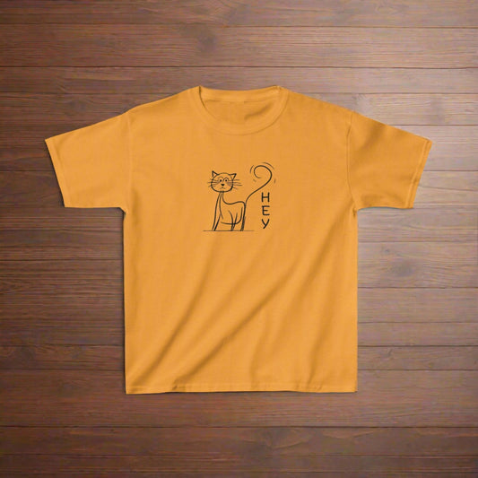 Hey Kitty Kids Heavy Cotton™ Tee - Kids clothes - Epileptic Al’s Shop