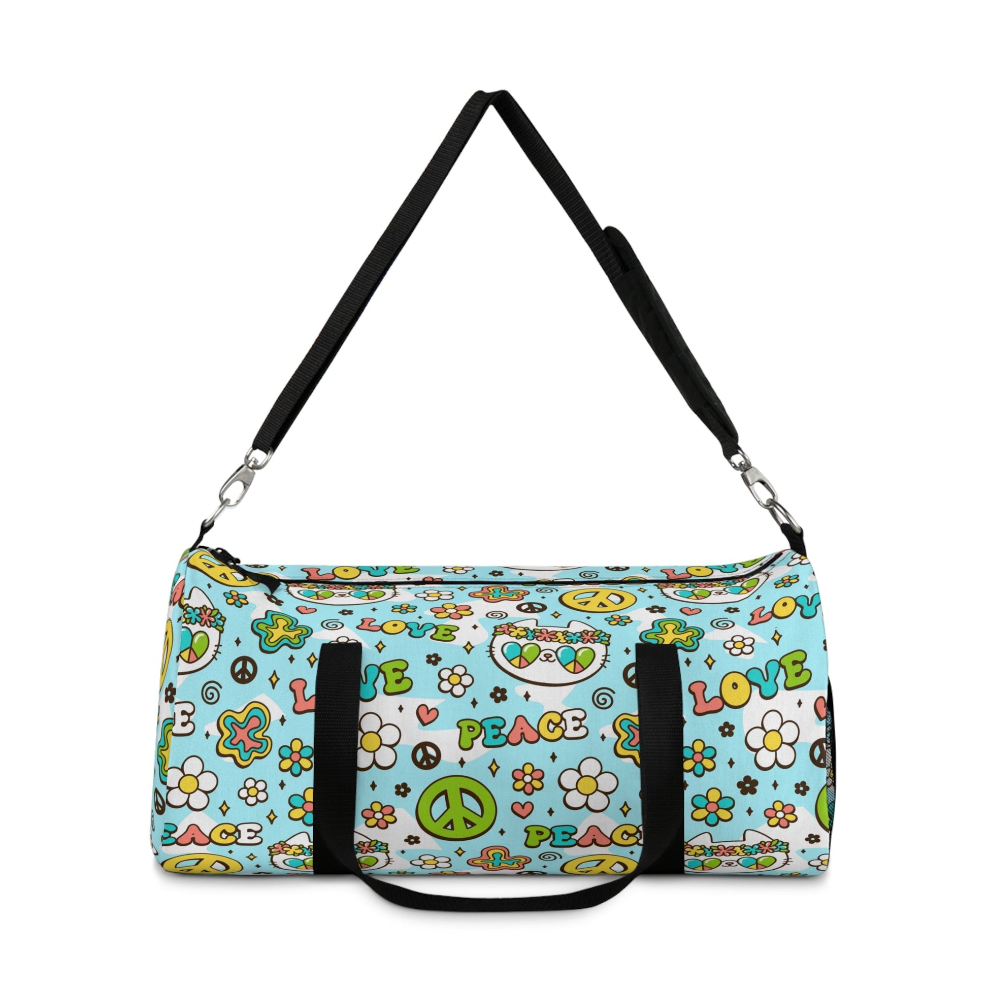 Hippie Cat Duffel Bag - Bags - Epileptic Al’s Shop