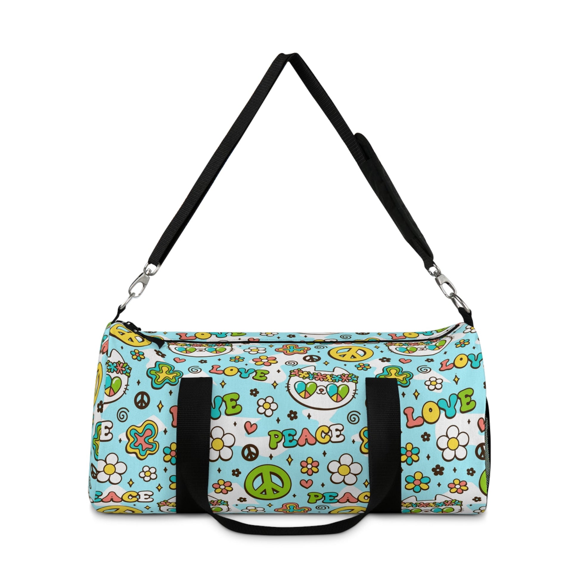 Hippie Cat Duffel Bag - Bags - Epileptic Al’s Shop