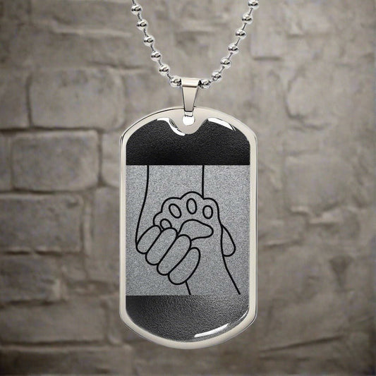 Holding Paw Necklace - Jewelry - Epileptic Al’s Shop