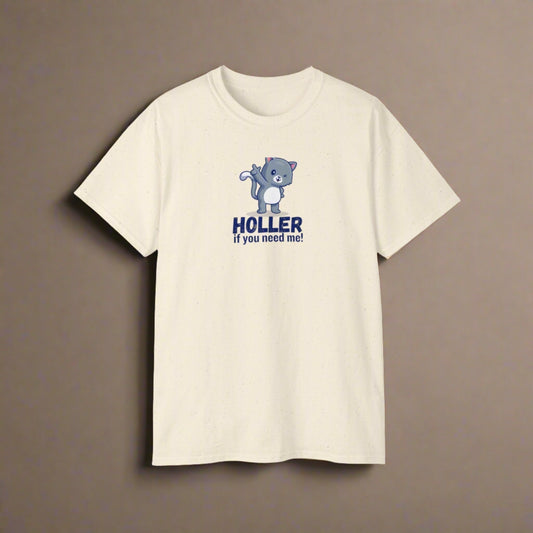 Holler Unisex Ultra Cotton Tee - T - Shirt - Epileptic Al’s Shop
