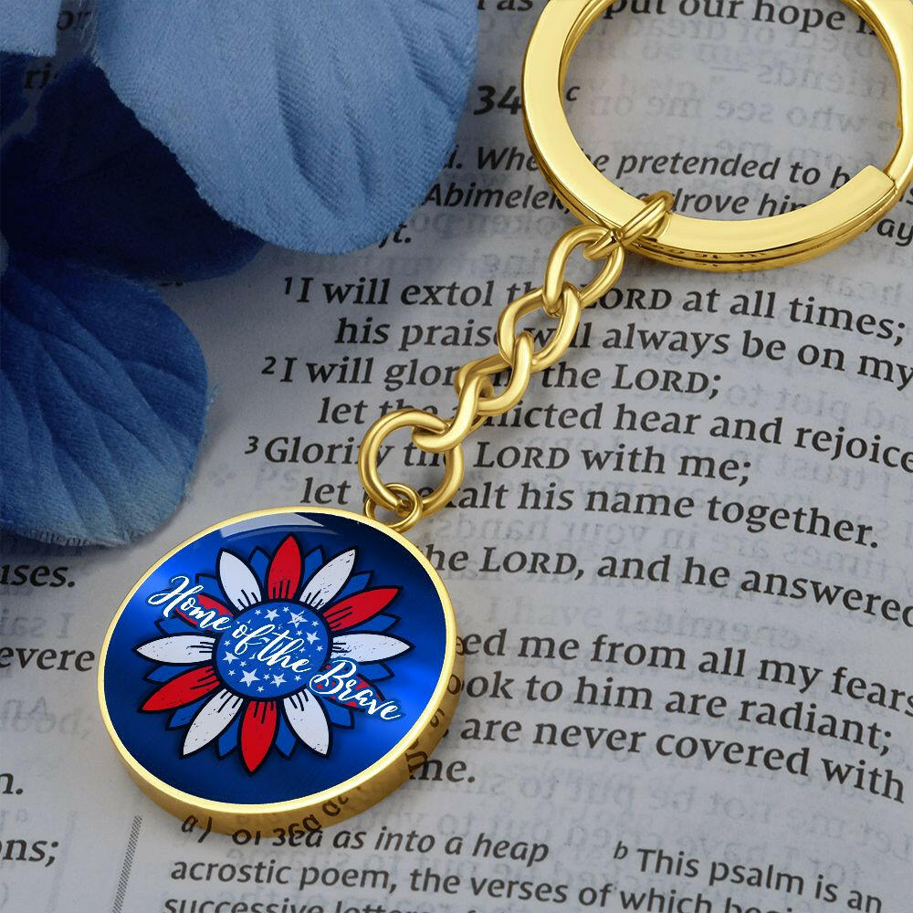 Home of the Brave Keychain - Jewelry - Epileptic Al’s Shop