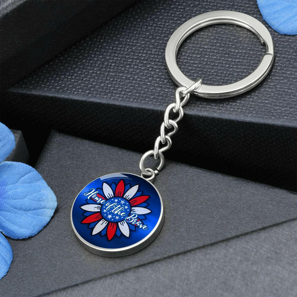 Home of the Brave Keychain - Jewelry - Epileptic Al’s Shop