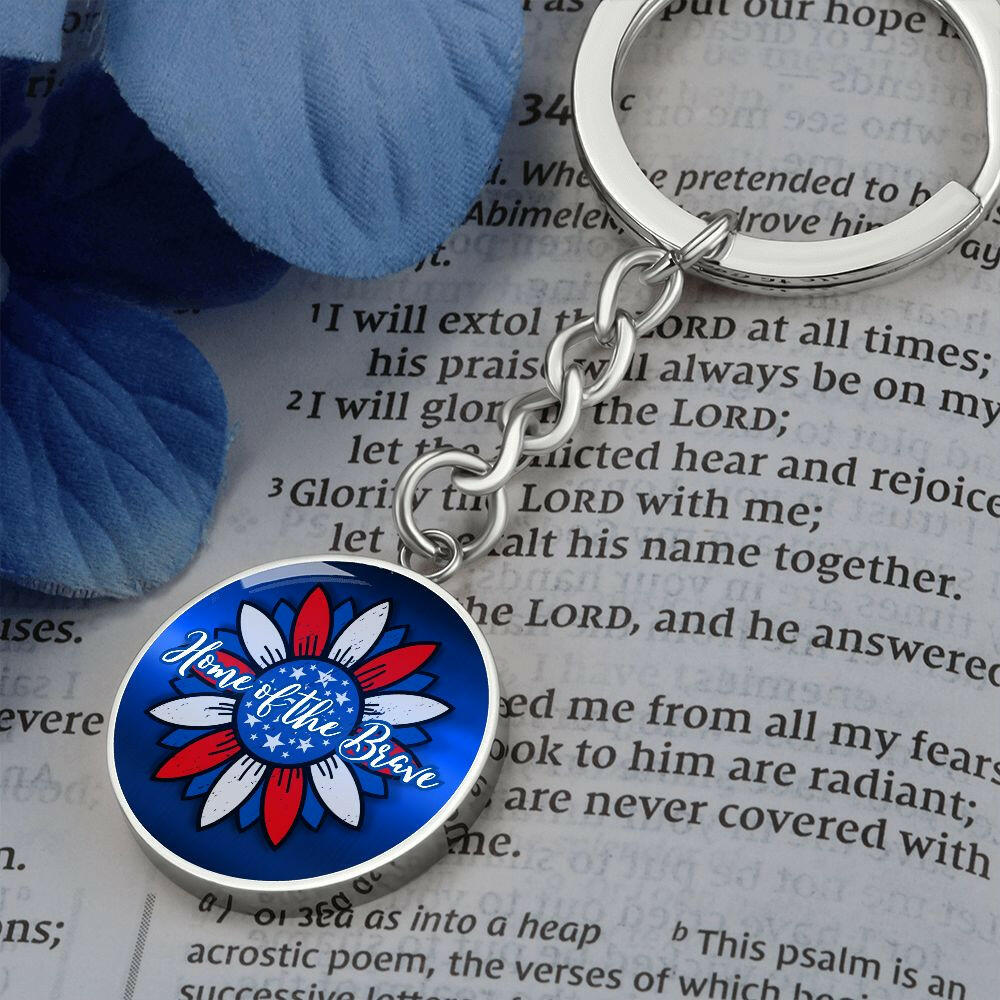 Home of the Brave Keychain - Jewelry - Epileptic Al’s Shop