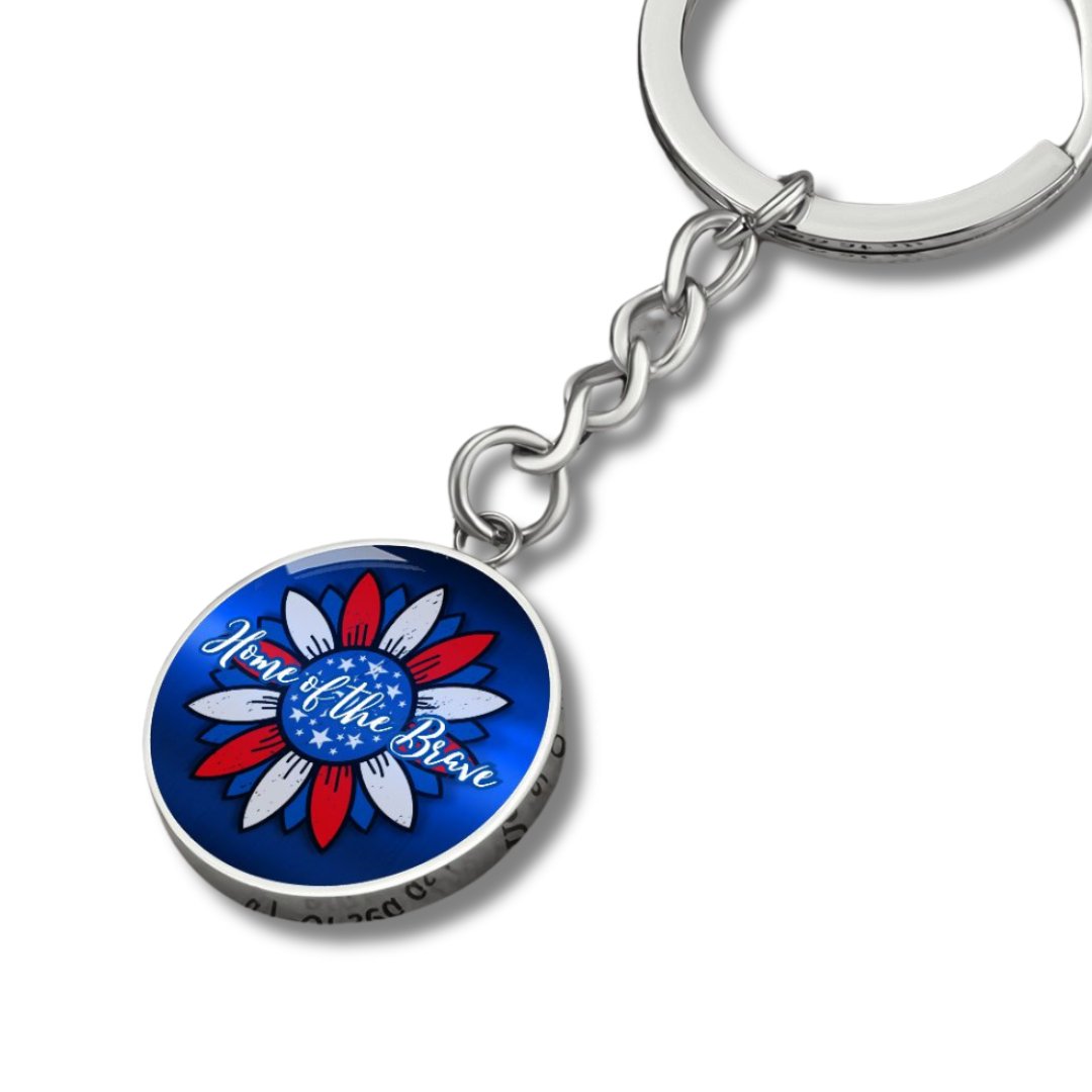 Home of the Brave Keychain - Jewelry - Epileptic Al’s Shop