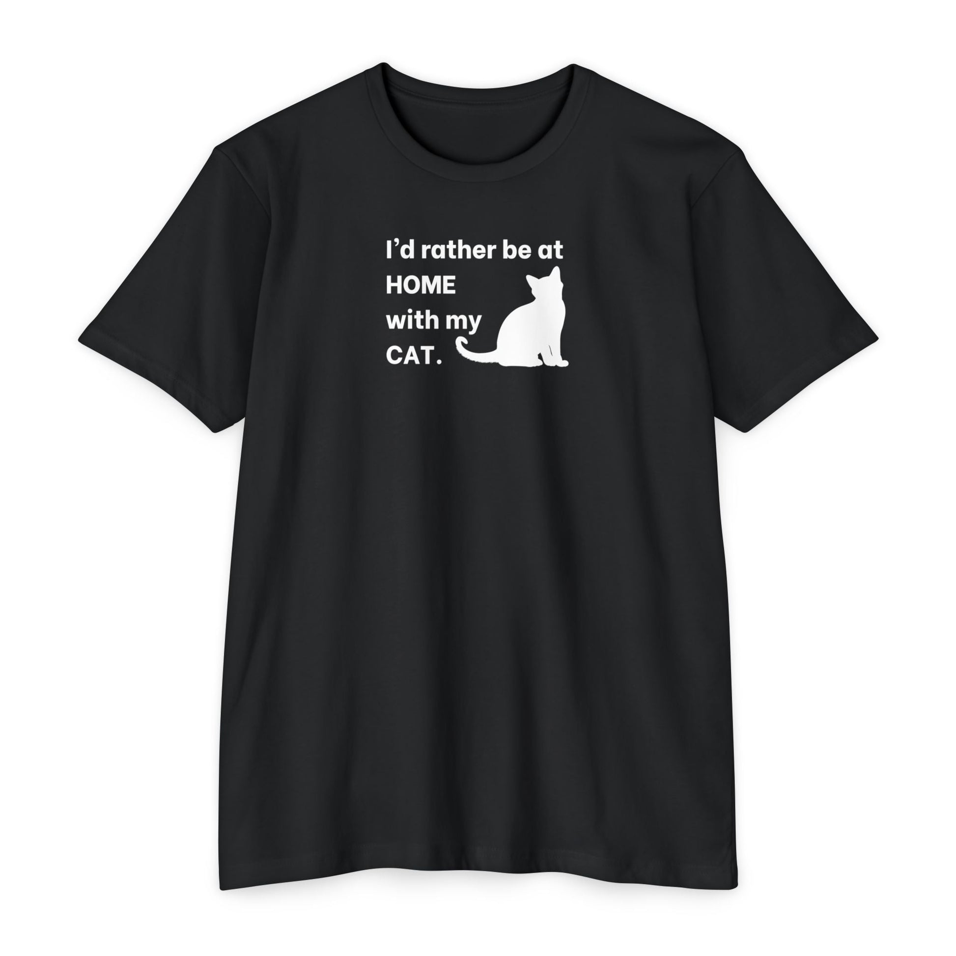 Home With My Cat Unisex CVC Jersey T - shirt - T - Shirt - Epileptic Al’s Shop