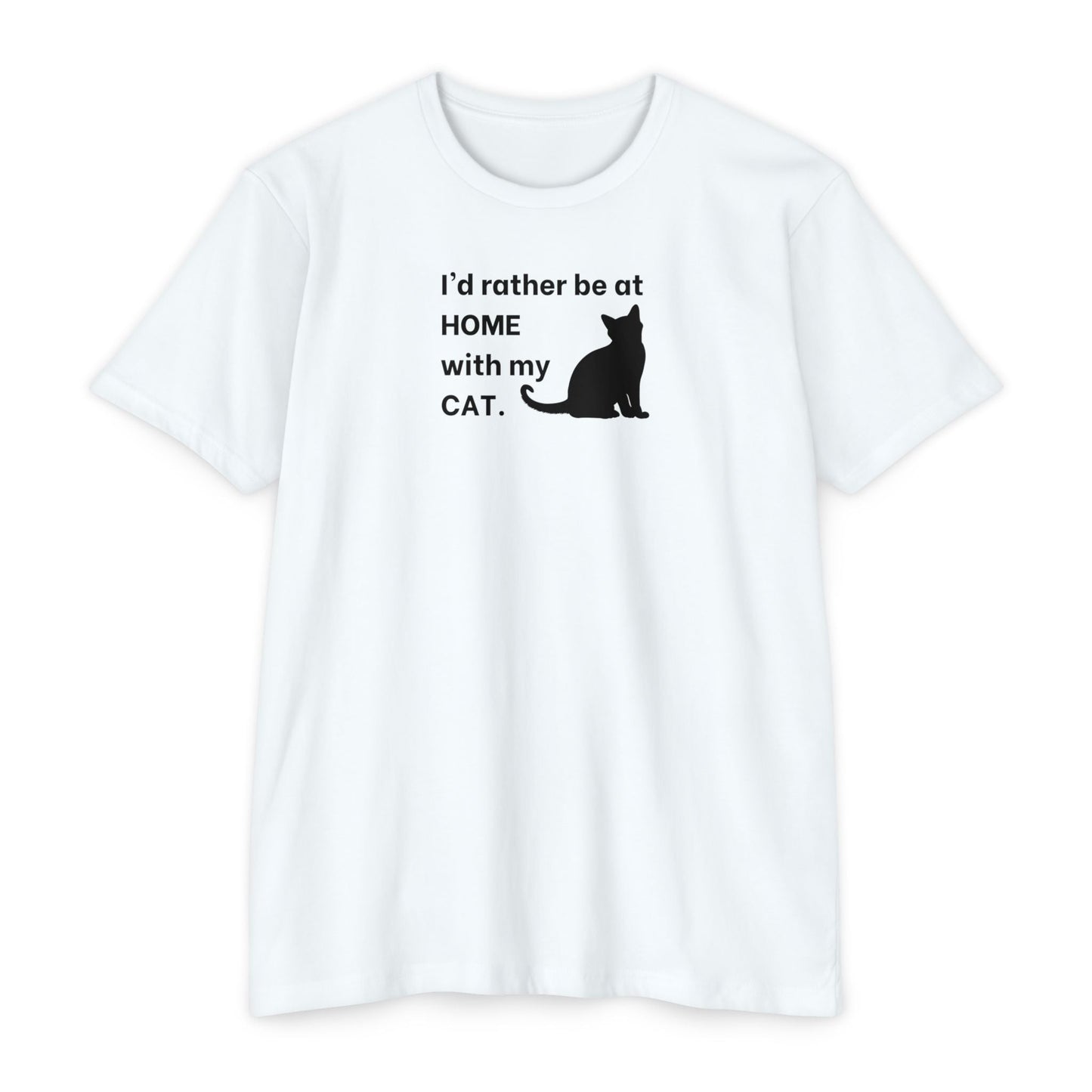 Home With My Cat Unisex CVC Jersey T - shirt - T - Shirt - Epileptic Al’s Shop