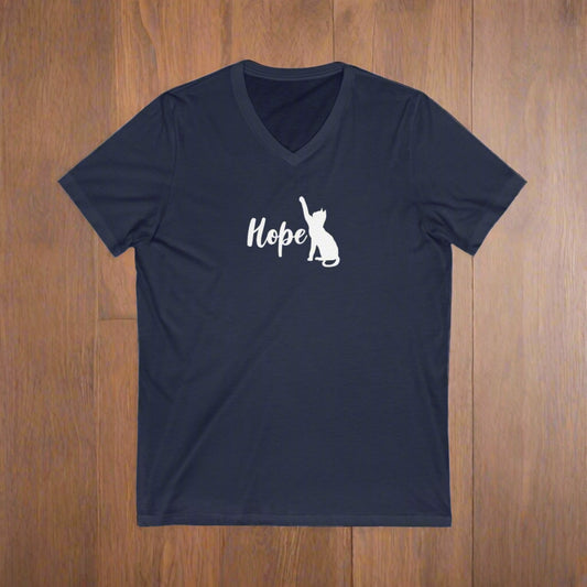 HOPE Unisex Jersey Short Sleeve V - Neck Tee - V - neck - Epileptic Al’s Shop