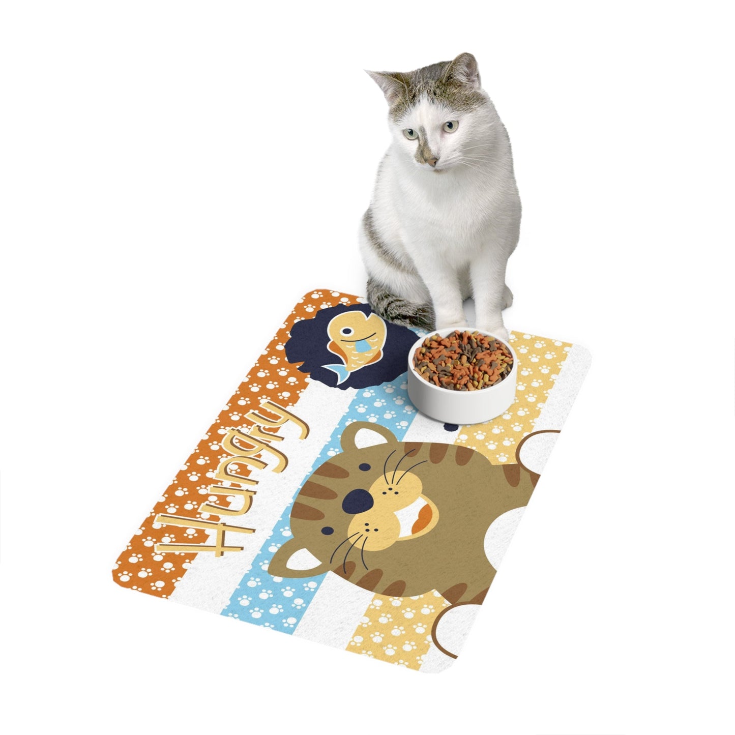 Hungry Kitty Food Mat (12x18) - Pets - Epileptic Al’s Shop