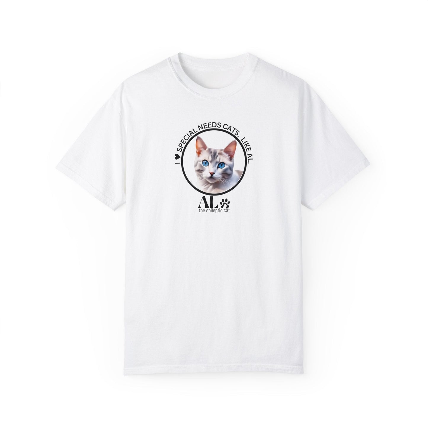 I ♥️ Epikitties Awareness Unisex Garment - Dyed T - shirt - T - Shirt - Epileptic Al’s Shop