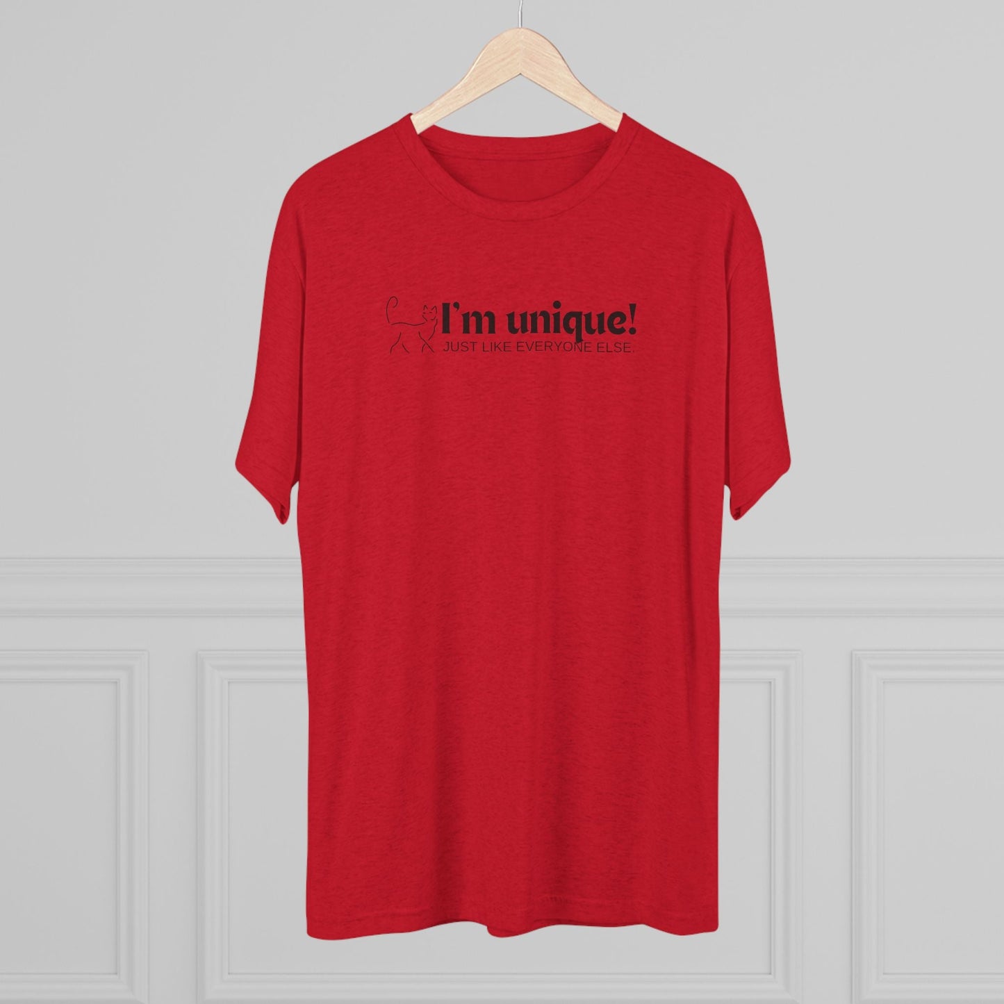 I'm Unique Unisex Tri - Blend Crew Tee - T - Shirt - Epileptic Al’s Shop