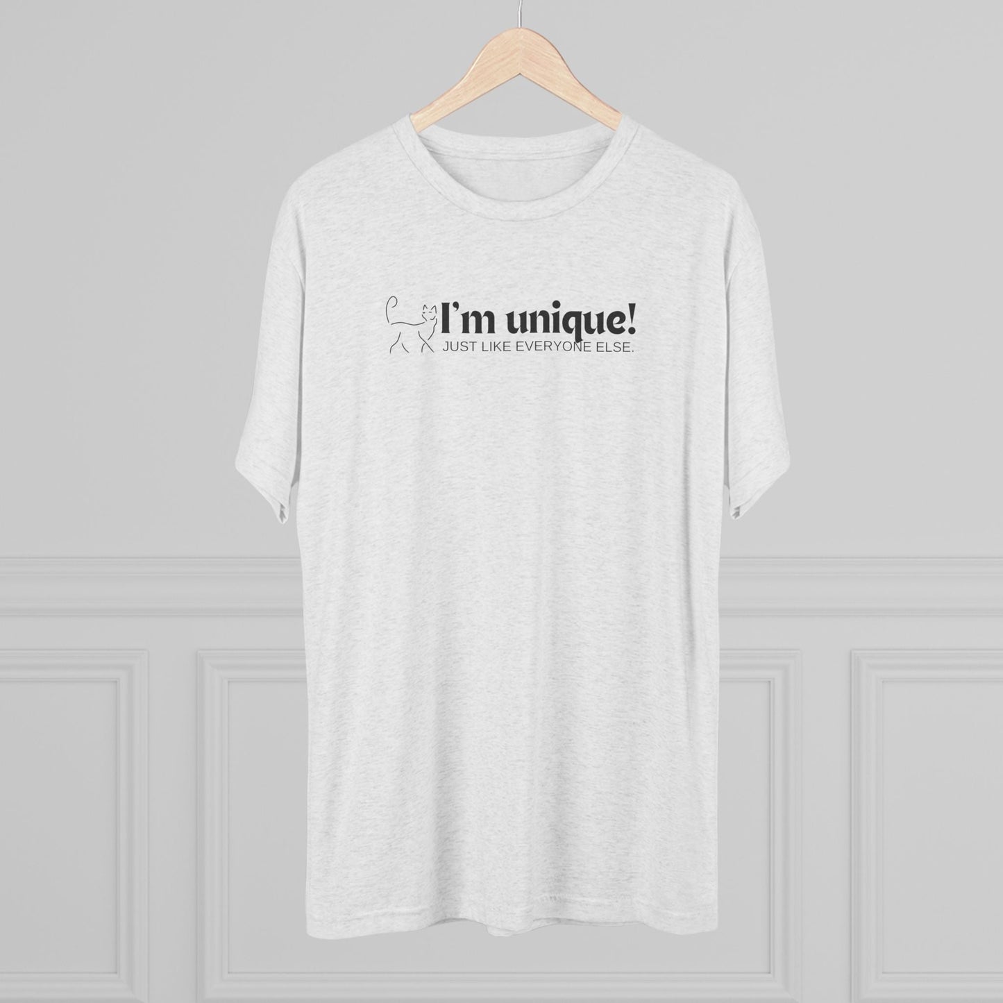 I'm Unique Unisex Tri - Blend Crew Tee - T - Shirt - Epileptic Al’s Shop