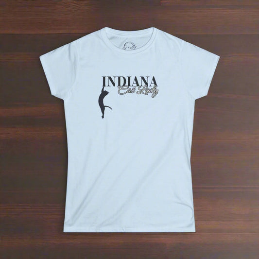 Indiana Cat Lady Softstyle Tee - T - Shirt - EpiAl's Shop