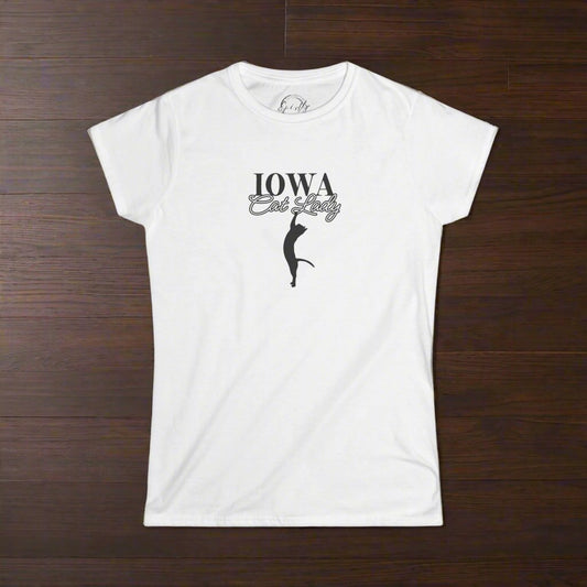 Iowa Cat Lady Softstyle Tee - T - Shirt - EpiAl's Shop