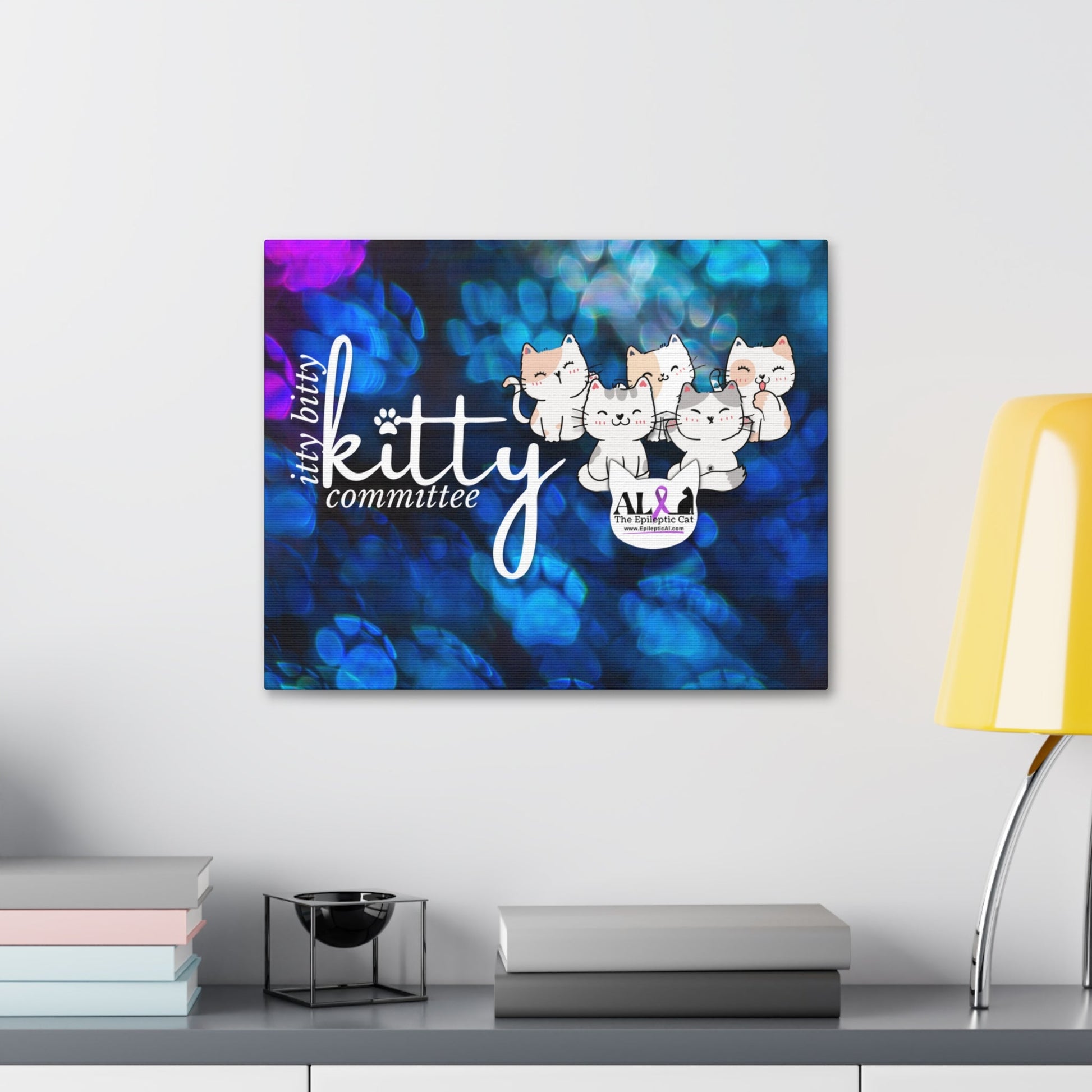 Itty Bitty Kitty Canvas Stretched, 1.5'' - Canvas - Epileptic Al’s Shop