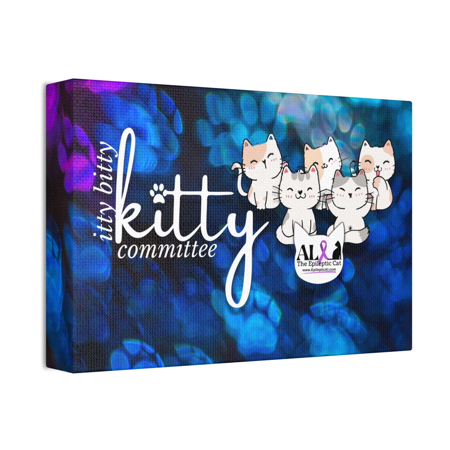 Itty Bitty Kitty Canvas Stretched, 1.5'' - Canvas - Epileptic Al’s Shop