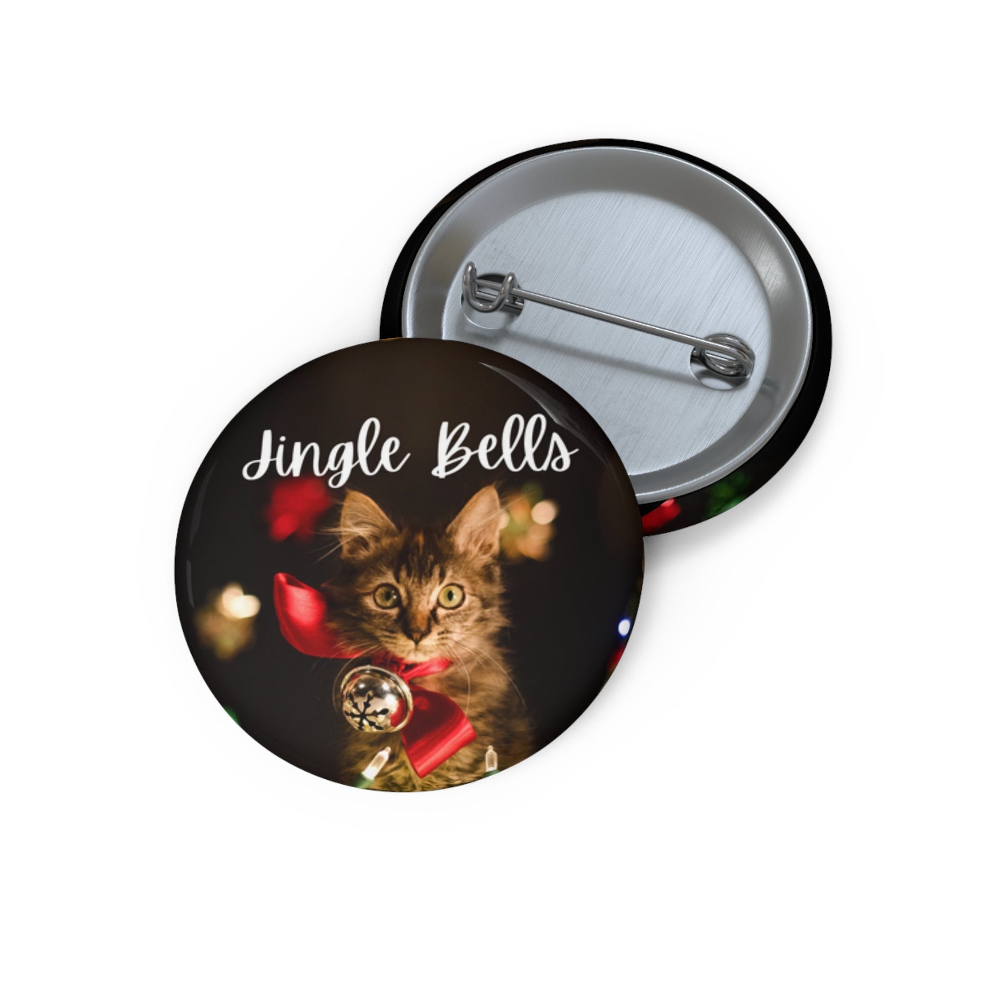 Jingle Bells Kitty Pin Buttons - Accessories - EpiAl's Shop