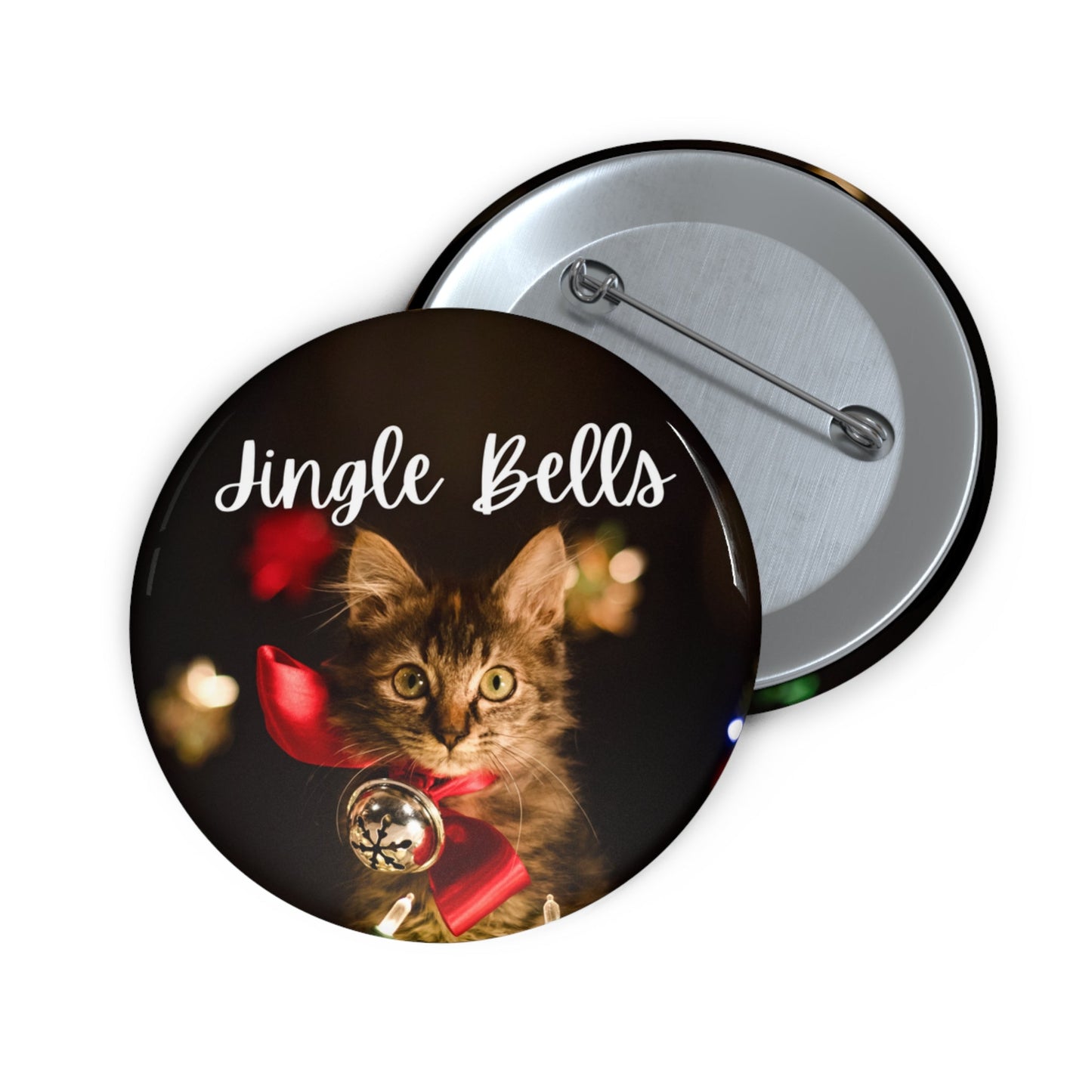 Jingle Bells Kitty Pin Buttons - Accessories - EpiAl's Shop