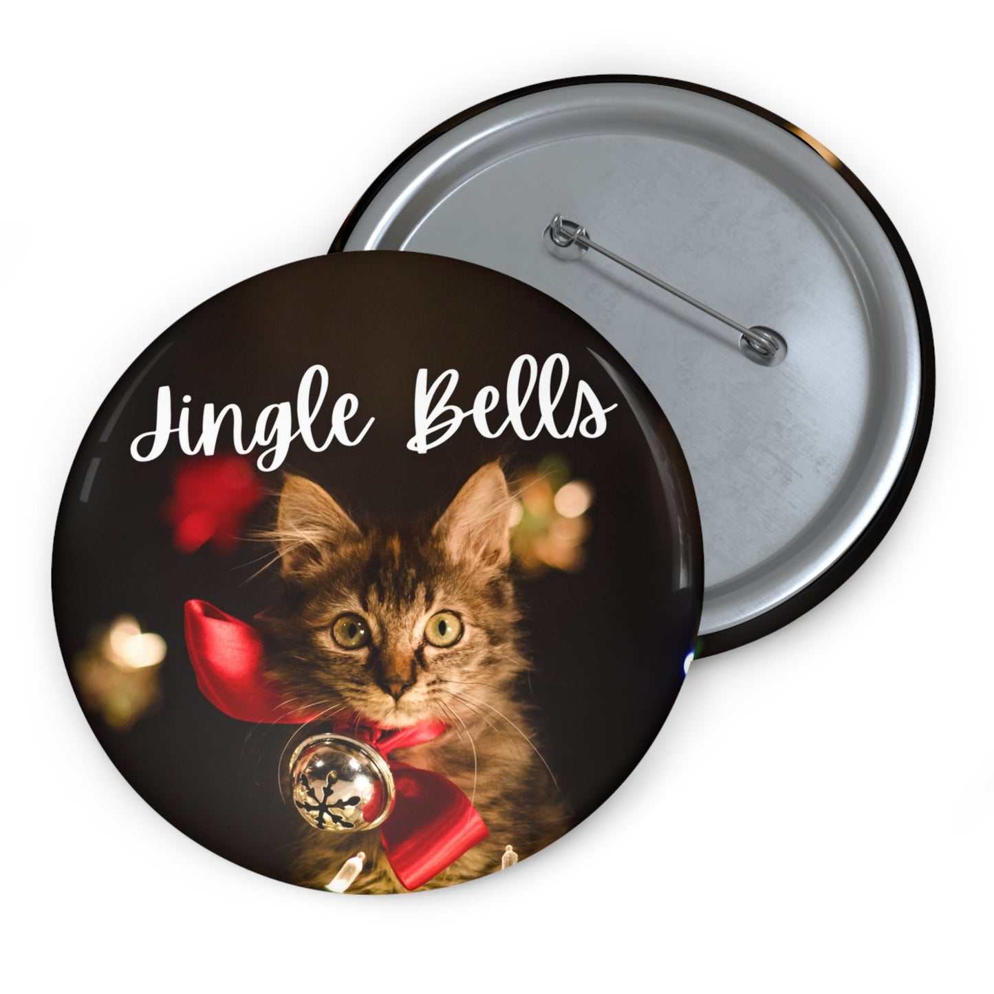 Jingle Bells Kitty Pin Buttons - Accessories - EpiAl's Shop