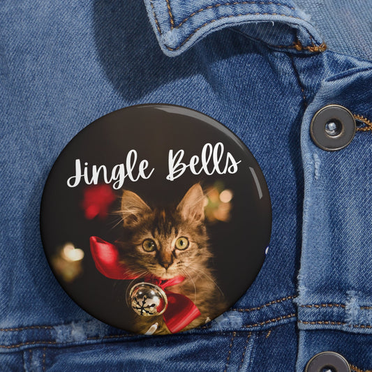 Jingle Bells Kitty Pin Buttons - Accessories - EpiAl's Shop