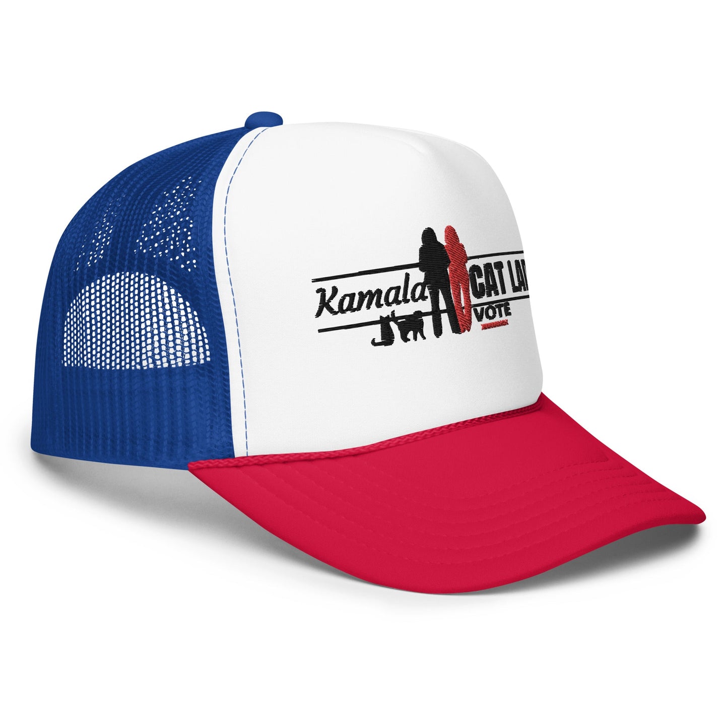 Kamala Cat Lady Foam Trucker Hat - Hats - EpiAl's Shop