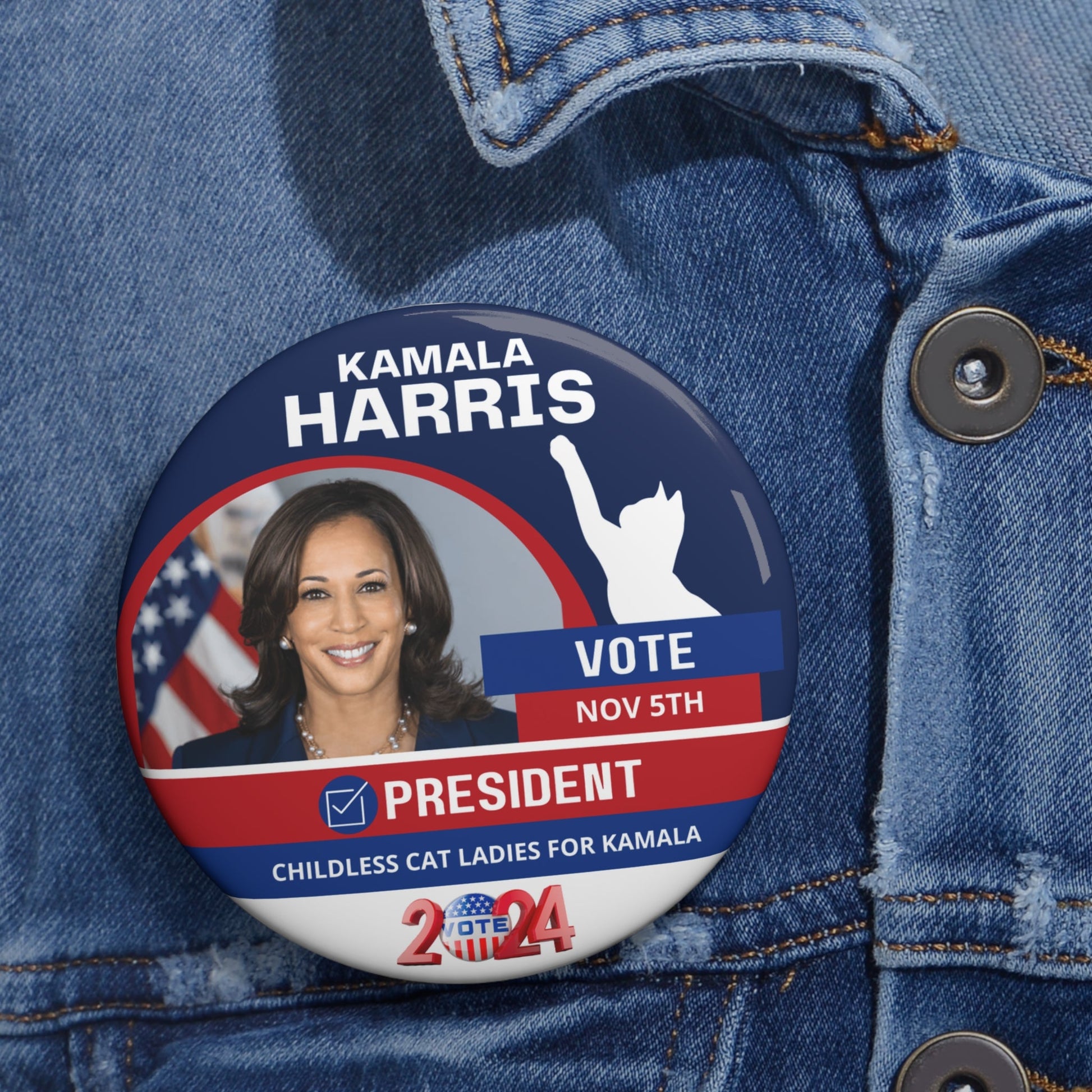 Kamala Harris 2024 Pin Buttons - Accessories - EpiAl's Shop