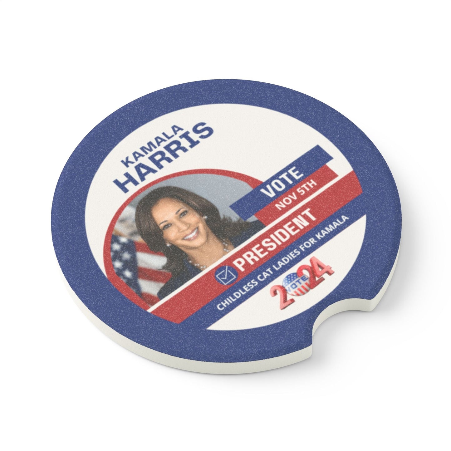 Kamala Harris 24 Soapstone Car Coaster - Vehicle Accessories - EpiAl's Shop