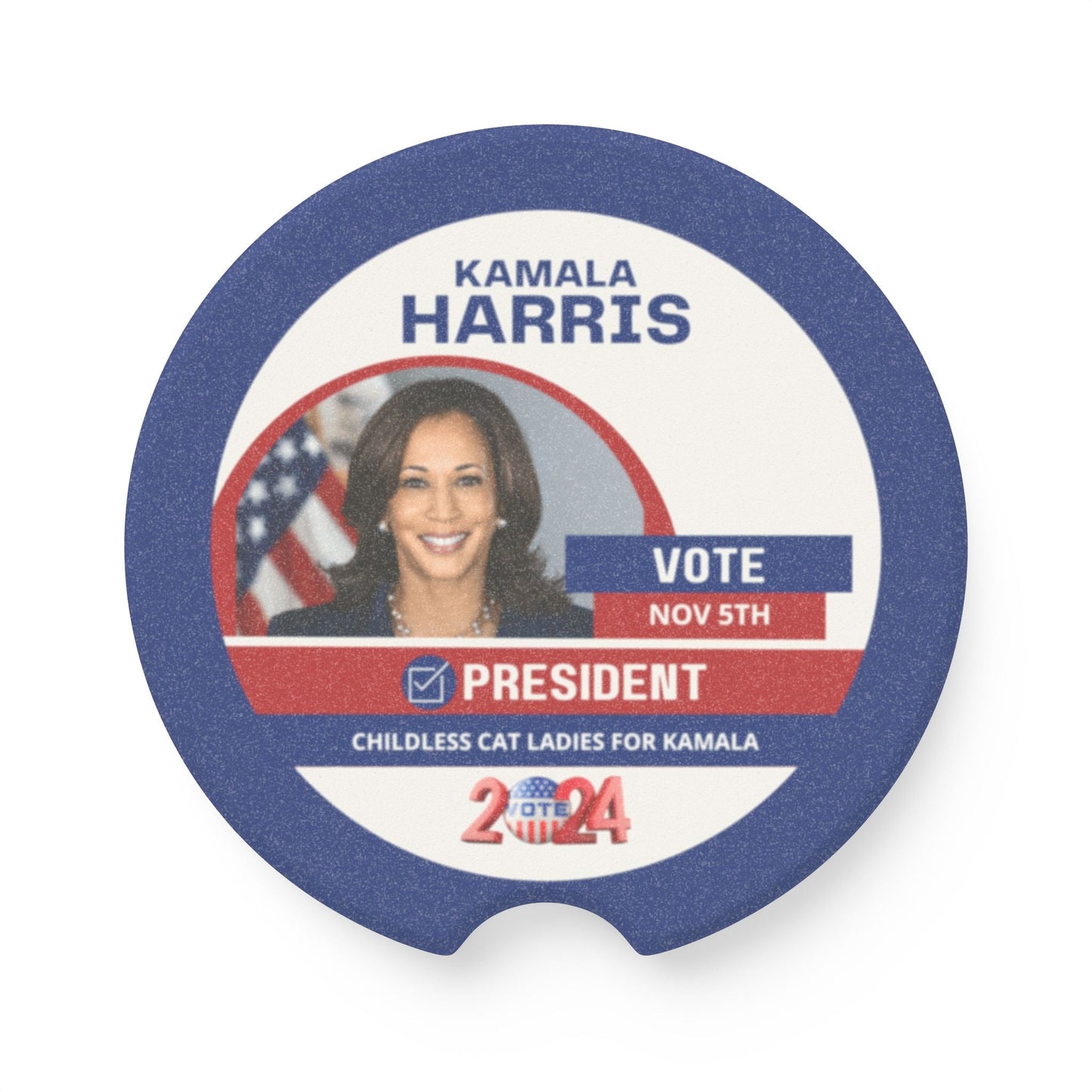 Kamala Harris 24 Soapstone Car Coaster - Vehicle Accessories - EpiAl's Shop