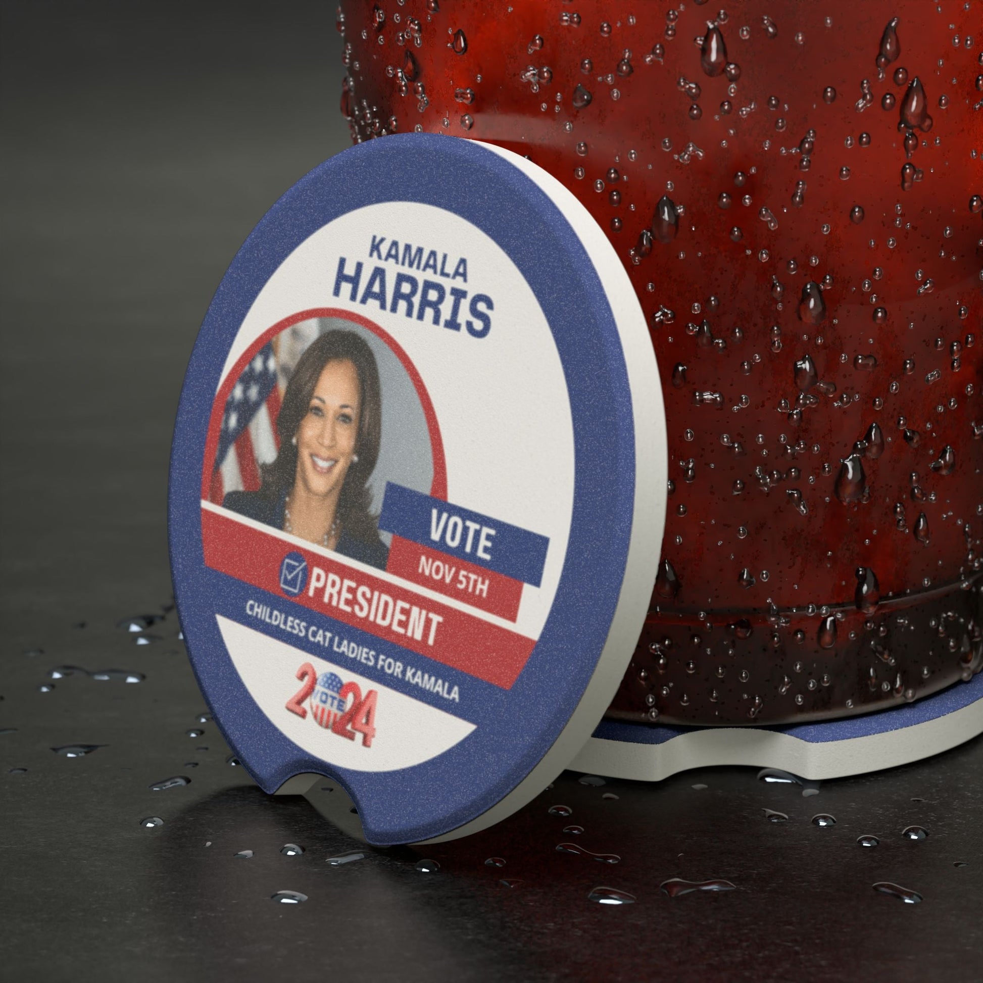 Kamala Harris 24 Soapstone Car Coaster - Vehicle Accessories - EpiAl's Shop