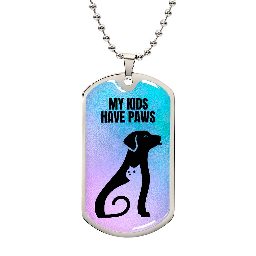 Kids Have Paws Necklace - Jewelry - Epileptic Al’s Shop