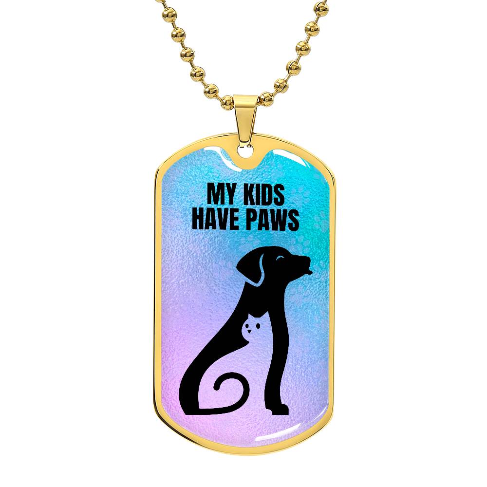 Kids Have Paws Necklace - Jewelry - Epileptic Al’s Shop