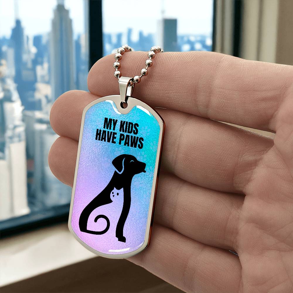 Kids Have Paws Necklace - Jewelry - Epileptic Al’s Shop