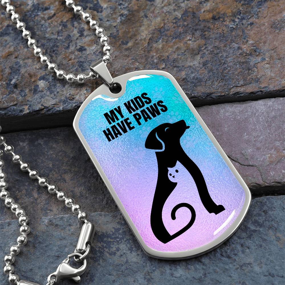 Kids Have Paws Necklace - Jewelry - Epileptic Al’s Shop