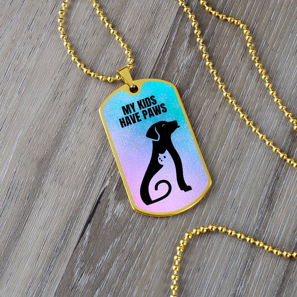 Kids Have Paws Necklace - Jewelry - Epileptic Al’s Shop