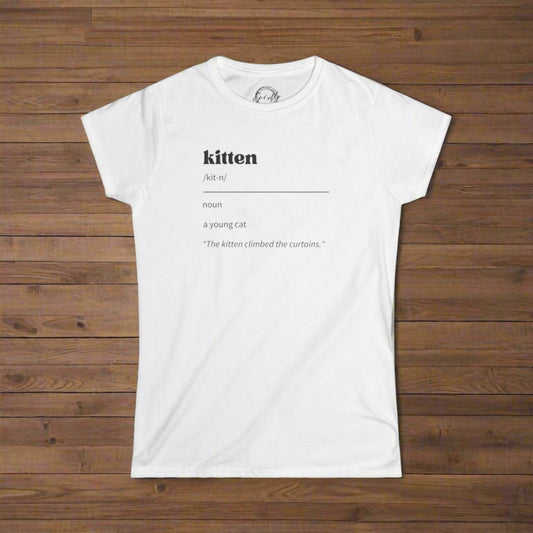 Kitten Definition Women's Softstyle Tee - T - Shirt - Epileptic Al’s Shop