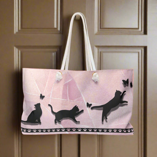 Kittens and Butterflies Weekender Bag - Bags - Epileptic Al’s Shop