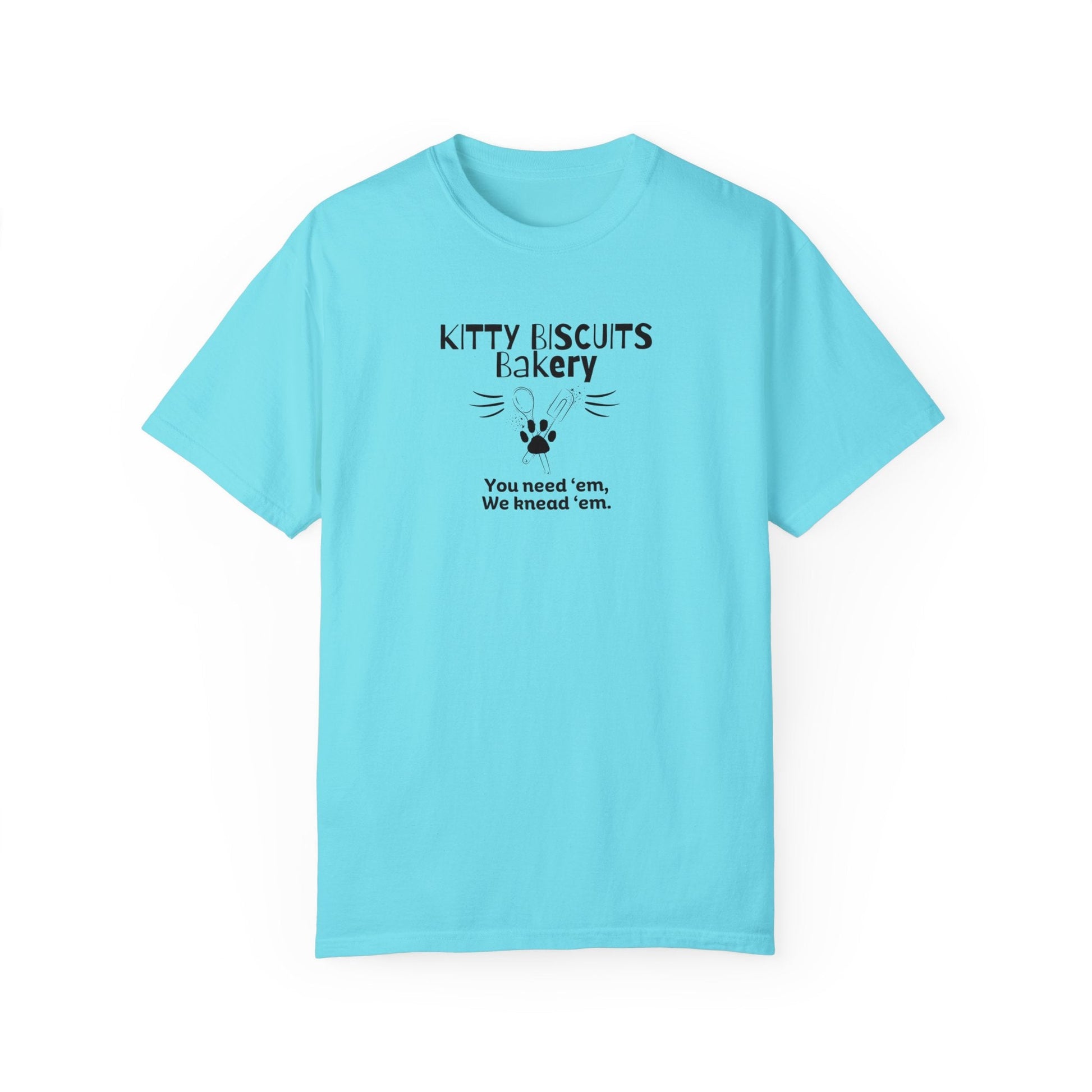 Kitty Biscuits Bakery Unisex Garment - Dyed T - shirt - T - Shirt - Epileptic Al’s Shop