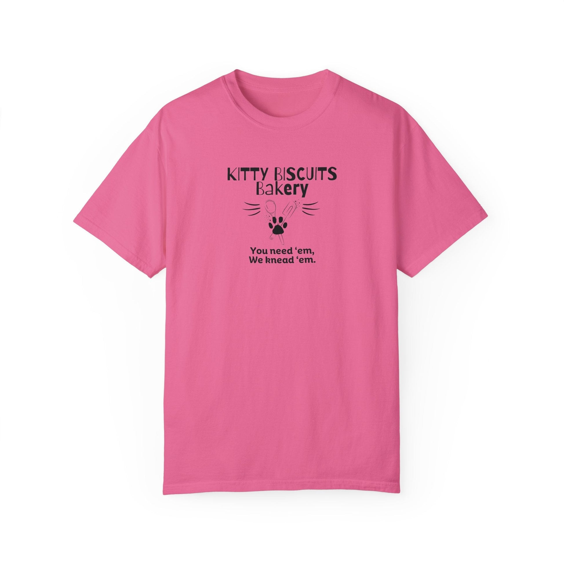 Kitty Biscuits Bakery Unisex Garment - Dyed T - shirt - T - Shirt - Epileptic Al’s Shop