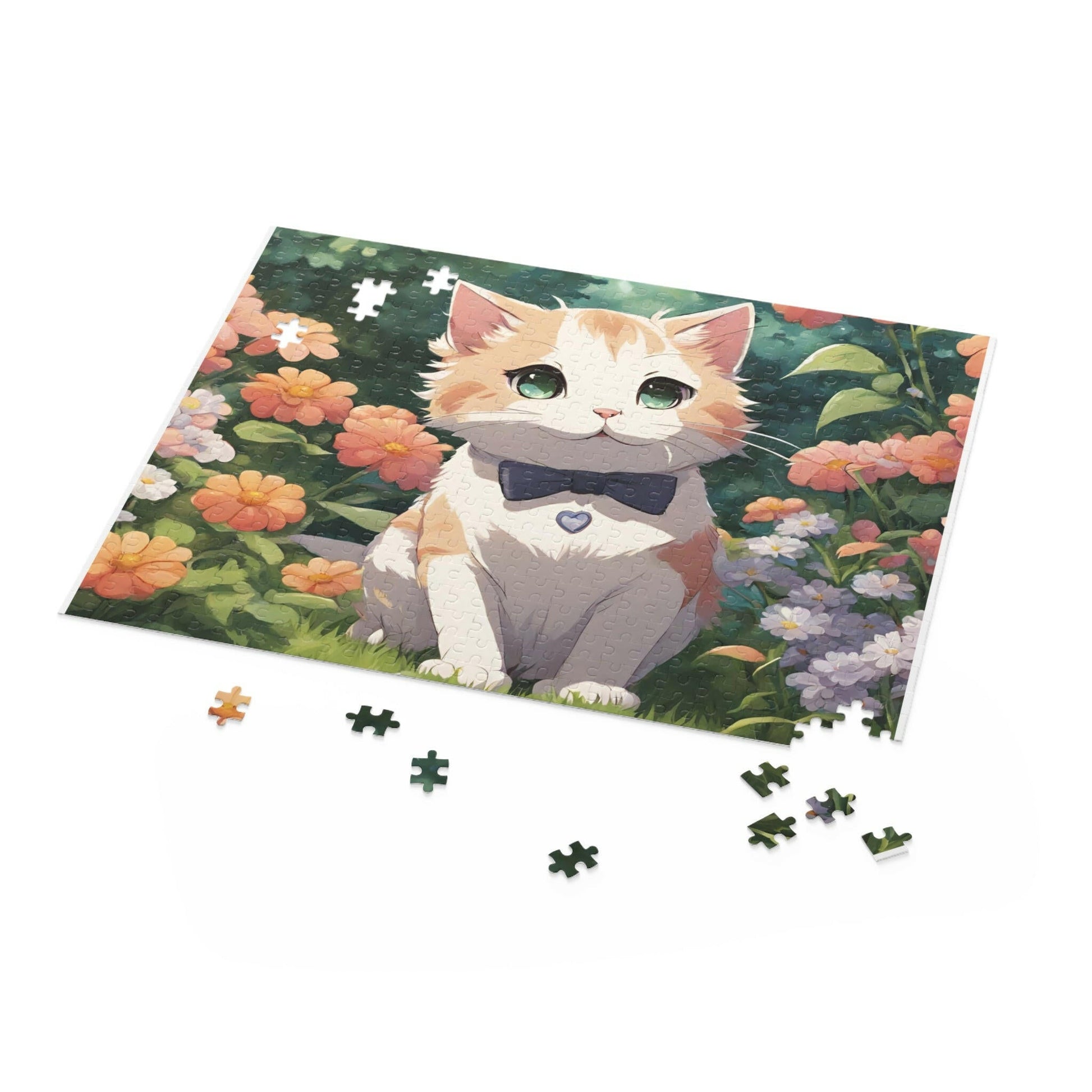 Kitty in Flowers Puzzle (120, 252, 500 - Piece) - Puzzle - Epileptic Al’s Shop